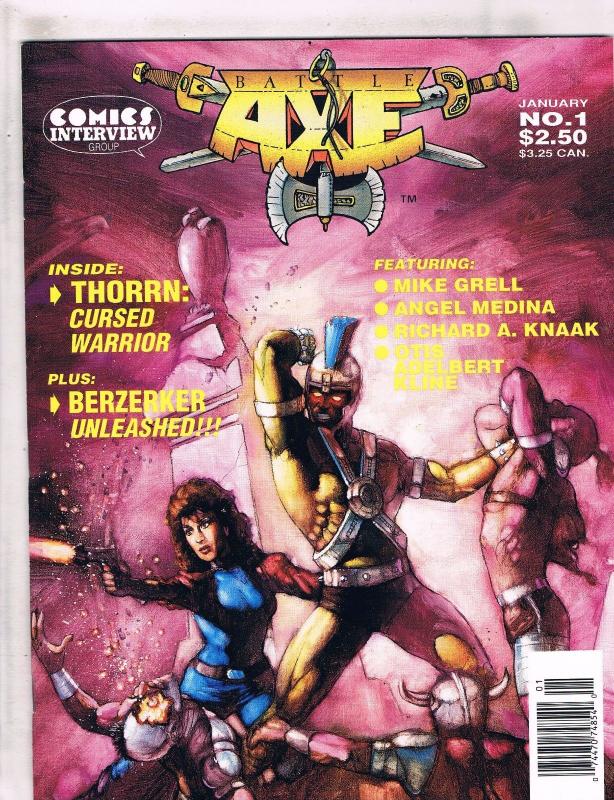 Comics Interview Group Battle Axe # 1 Comic Book Magazine Thorrn Berzerker J141