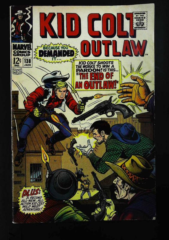 Kid Colt Outlaw #138, VF- (Actual scan)