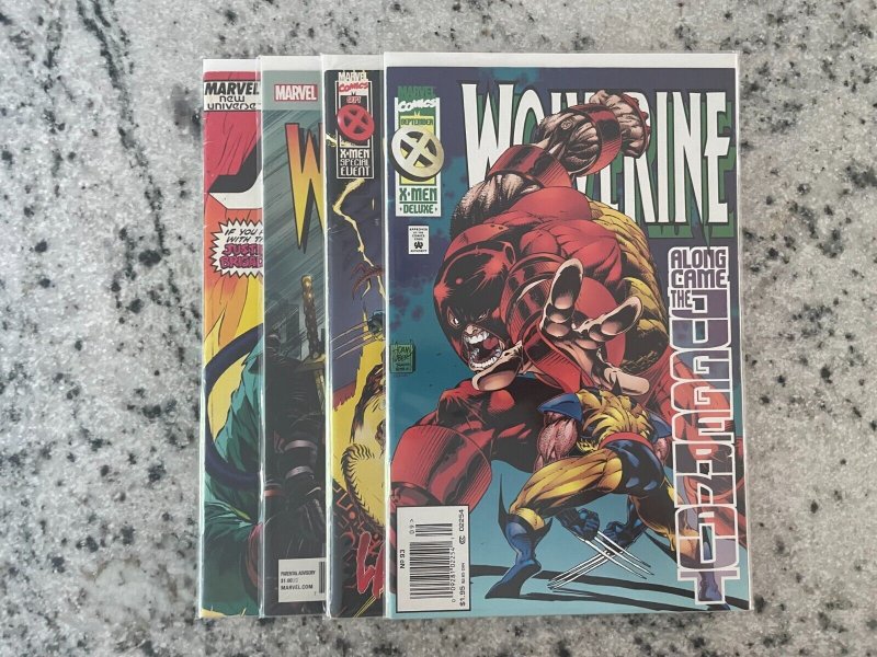 4 Marvel Comic Books Wolverine 93 + Annual 95' + # 1 + Justice # 23 NM 1st J918
