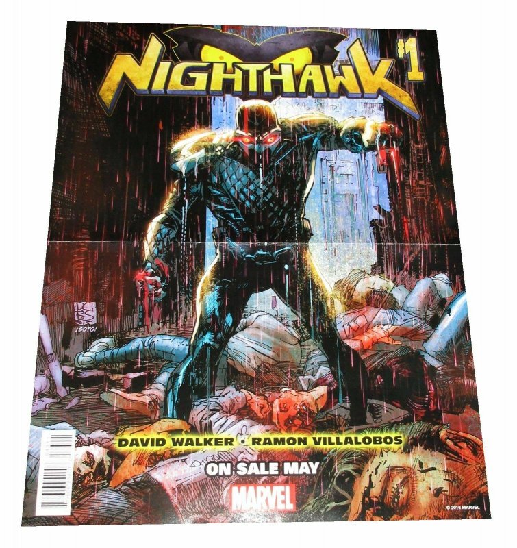 Nighthawk Thunderbolts Reversible Folded Promo Poster (10 x 13) - New! 