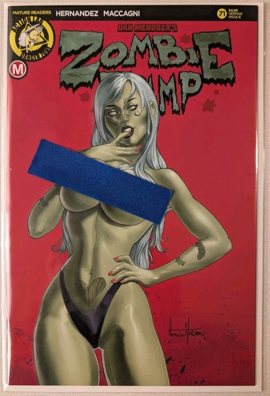 ZOMBIE TRAMP #71 NM HERMAN EXCLUSIVE  RISQUE TRADE DRESS COVER LTD TO 2000