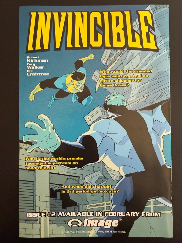 Invincible #1 (2003) Invincible [Key Issue] 1st print! high grade!
