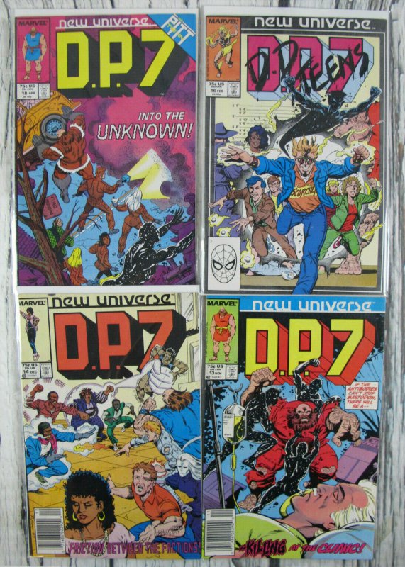 DP 7 New Universe Marvel 1986 Comic Lot #1 2 3 4 5 6 11 12 13 14 15 16 17 18 VF