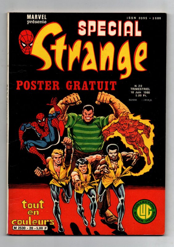 Special Strange 20 - w/Poster insert- French-Spider-man - X-Men -LUG-  1980 - VF