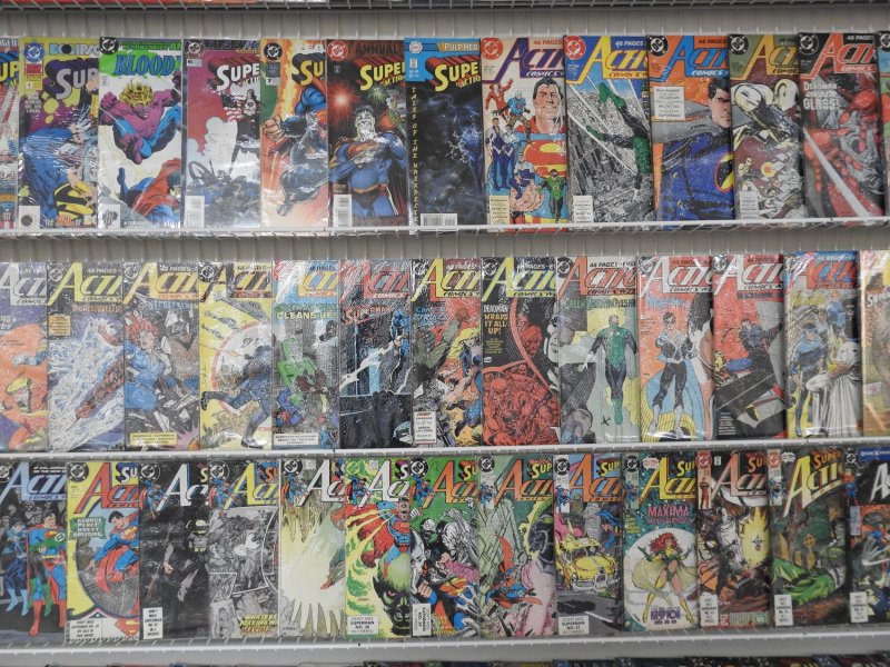 Huge Lot 140+ Comics W/ Superman,  JLA, Action Comics+ Avg VF Condition!!