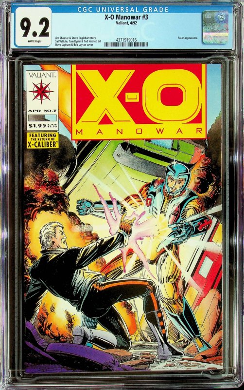 X-O Manowar #3 (1992) - CGC 9.2 - Cert#4371919016