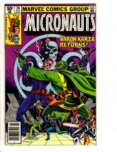 Lot Of 7 Micronauts Marvel Comic Books # 24 25 26 27 28 29 30 Inner Space RJ6