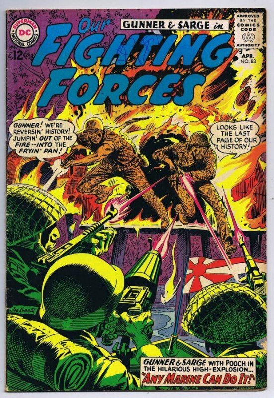 Our Fighting Forces 83 ORIGINAL Vintage 1964 DC Comics Comic