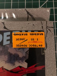 Doomsday Collector's pack Toys-R-Us unopened.  Possible DC Universe logo...