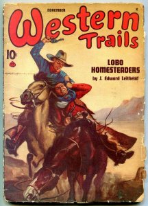 Western Trails Pulp November 1946- Lobo Homesteaders VG