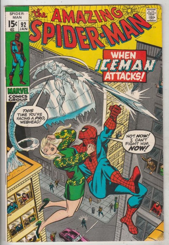 Amazing Spider-Man #92 (Jan-71) VF+ High-Grade Spider-Man