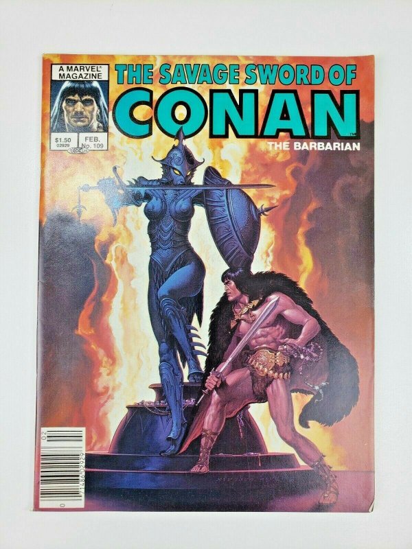 Savage Sword of CONAN #109 Stephen Hickman Cover 1985 Marvel Comics 