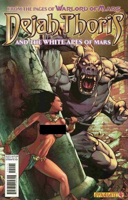 Dejah Thoris & The White Apes Of Mars #4 Sean Chen Risqué Color Variant
