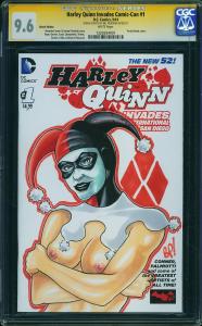 Harley Quinn Invades Comic-Con #1 (DC, 2014) CGC 9.6 SS Bill Pulkovski