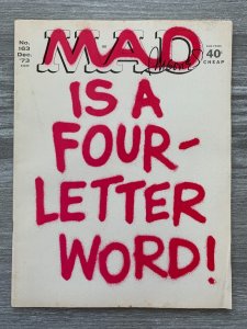1973 MAD Magazine #163 VG/FN 5.0 SIGNED w/ COA by Sergio Aragones