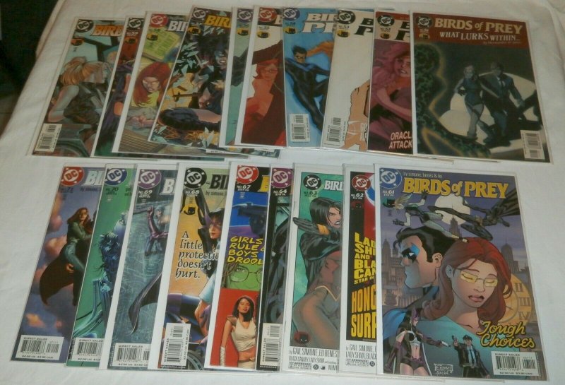 Birds of Prey #51-90 + (missing 5) Black Canary/Oracle/Huntress comics lot of 39