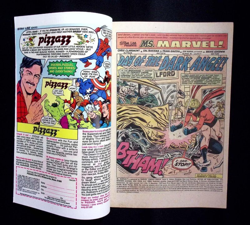 Ms. Marvel #11 (Nov 1977, Marvel) Chris Claremont, Elementals 1st Hecate