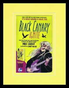 Black Canary Ignite 2019 DC Comics 11x14 Framed ORIGINAL Advertisement