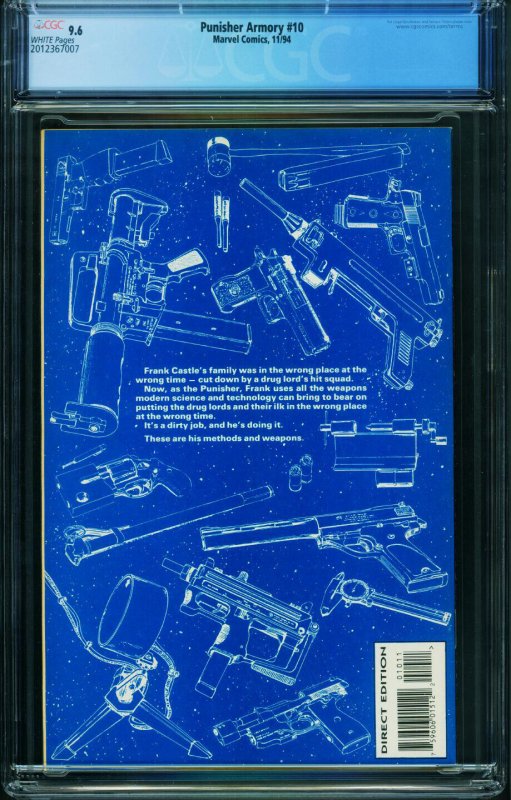 Punisher Armory #10  1994 - Marvel -CGC 9.6 - Comic Book-2012367007