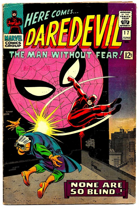 DAREDEVIL 16 & 17 (1966) 4.5VG+  John Romita1st SPIDER-MAN!  2pt Story