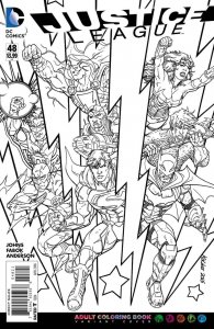 Justice League (2nd Series) #48A VF ; DC | New 52 Adult Coloring Book Variant