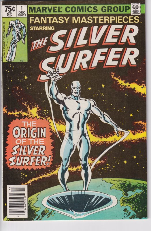 FANTASY MASTERPIECES #1 Newsstand (Dec 1979) Silver Surfer #1 FVF 7.0 white!