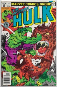 Incredible Hulk   vol. 1   #247 VG
