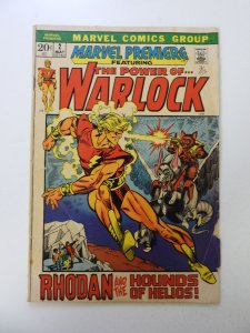 Marvel Premiere #2 (1972) GD/VG condition ink front cover