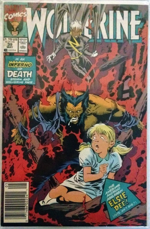 Wolverine #39 NEWSSTAND (VF+)(1991)