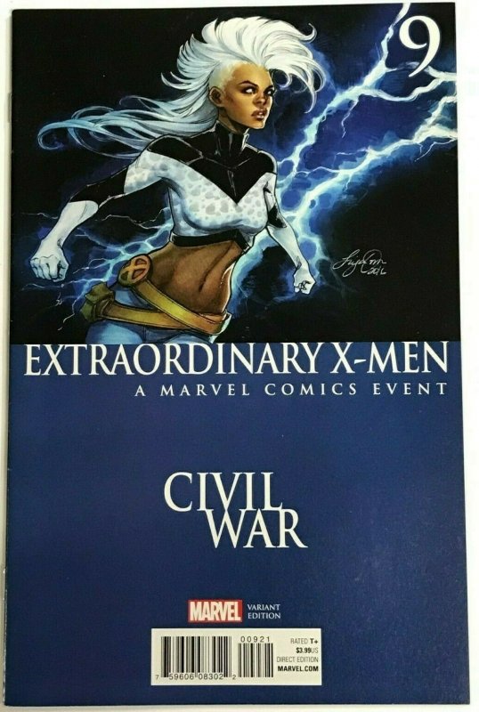 EXTRAORDINARY X-MEN#9 VF/NM 2016 CIVIL WAR VARIANT MARVEL COMICS