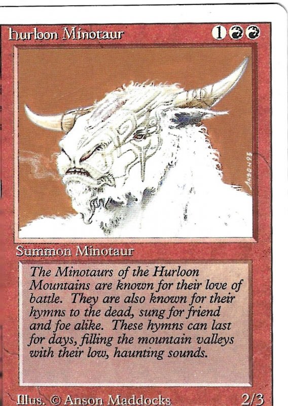 Magic the Gathering: 4th Edition - Hurloon Minotaur | Comic Collectibles -  Trading Cards - Magic the Gathering / HipComic