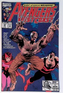 Avengers West Coast #87 (Oct 1992, Marvel) 8.0 VF