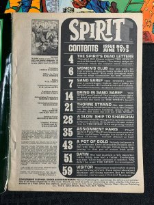 1975 THE SPIRIT Warren Magazine #8 & 9 VG/VG+ Will Eisner LOT of 2