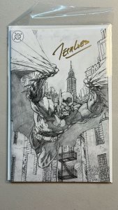 BATMAN #158 DC 1:250 JIM LEE SKETCH VIRGIN VARIANT JEPH LOEB GOLD SIGNED COA NM