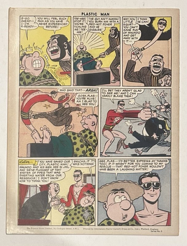 1950's PLASTIC MAN #28 (Series 2) UK Issue! Rare!