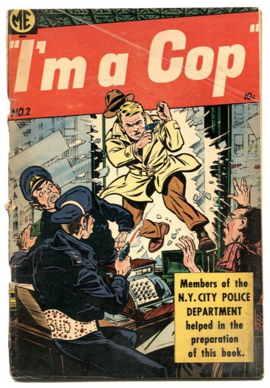 I'm A Cop #2 1954-Golden Age Crime-Bob Powell art-VG-