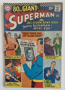 (1967) SUPERMAN #197 80 PG GIANT (G36) All Clark Kent Issue!
