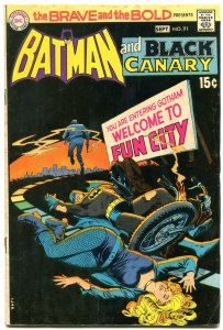 Brave And The Bold  #91 1970 - Batman- Black Canary Motorcycle cover