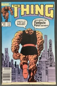 The Thing #23 Newsstand Edition (1985, Marvel) NM