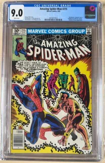 The Amazing Spider-Man #215 (1981) CGC9.0