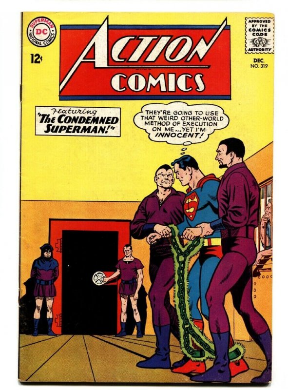 ACTION COMICS #319 comic book 1964-SUPERMAN-SUPERGIRL-KRYPTONITE VF-