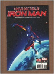 Invincible Iron Man #2 Marvel Comics 2017 Riri Williams Ironheart NM- 9.2