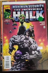 incredible Hulk # 21 2000   vol 2 Marvel disney  MAXIMUM SECURITY JOE FIXIT GREY