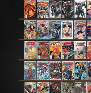Huge Lot 170+ Comics with Action Comics, Wonder Woman, The Flash & More!
