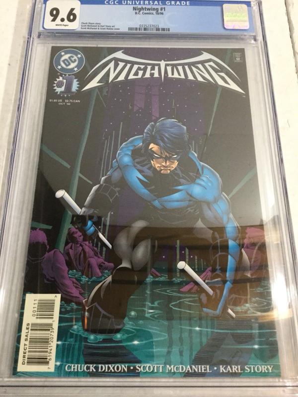 Nightwing 1 Cgc 9.6 White Pages Chuck Dixon (1996)