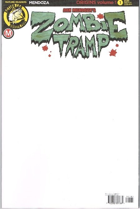 Zombie Tramp: Origins #1 Cover H - Blank Sketch Variant (2017)