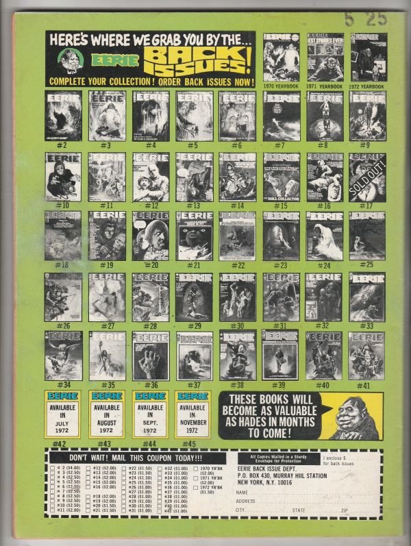 Eerie Magazine #41 (Aug-72) NM- High-Grade 