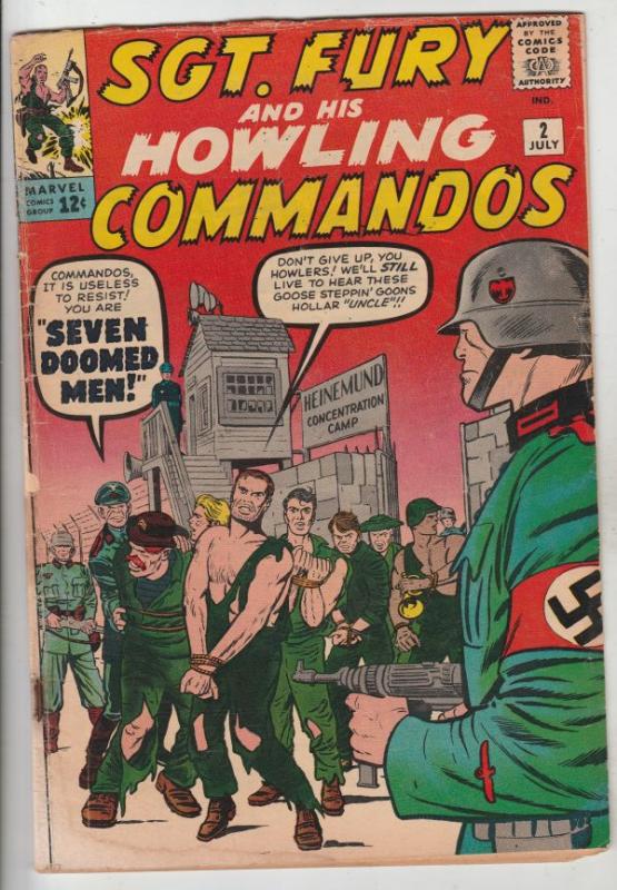 Sgt. Fury and His Howling Commandos #2 (Jul-63) VG Affordable-Grade Sgt. Fury...