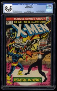 X-Men #97 CGC VF+ 8.5 White Pages 1st Lilandra Return of Havok and Polaris!