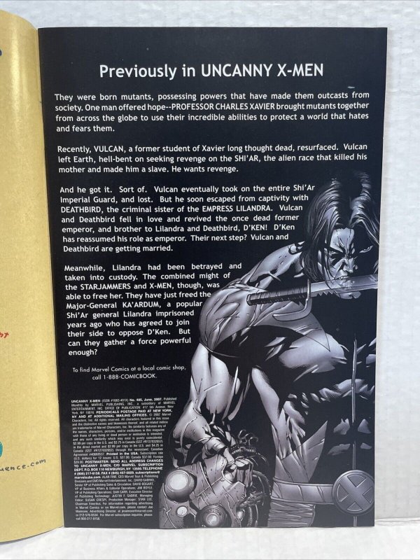 Uncanny X-men #485